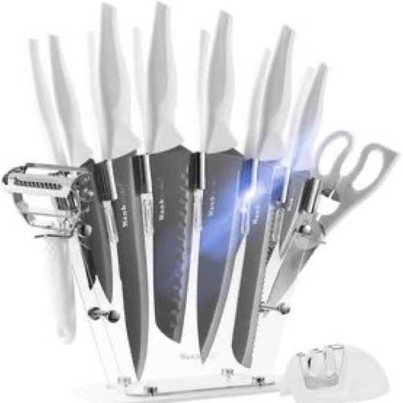 New Wanbasion 16 Pieces Kitchen Knife Set - Picture 1 of 7